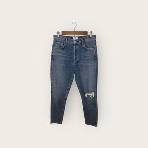 AGOLDE Nico High Rise Slim Fit Jeans in Shoreline Size 28